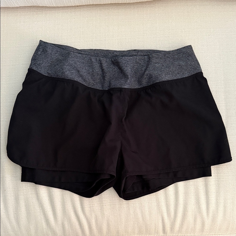 MPG Women's Athletic Shorts in Black and Gray